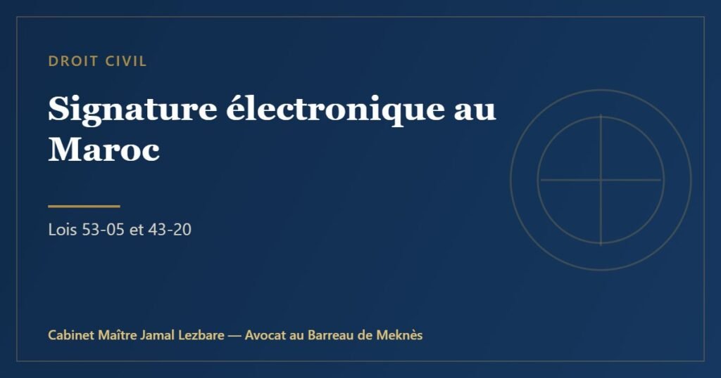 Signature électronique au Maroc